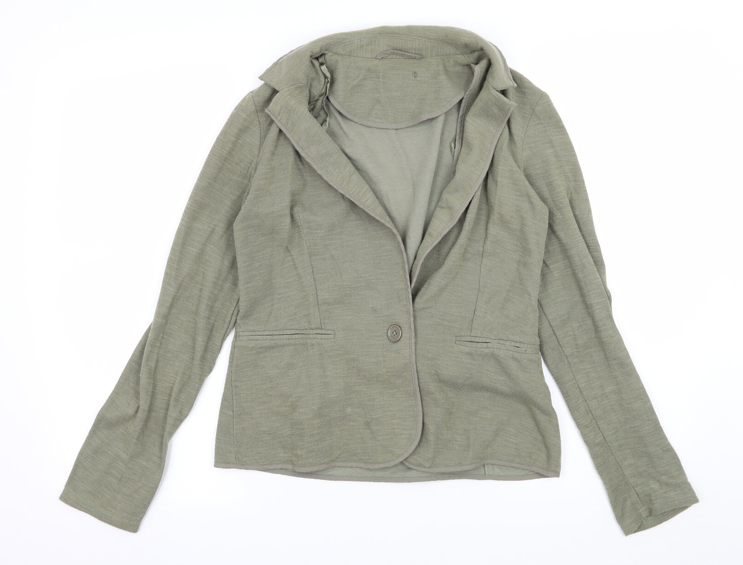 New Look Womens Green  Jersey Jacket  Size 8