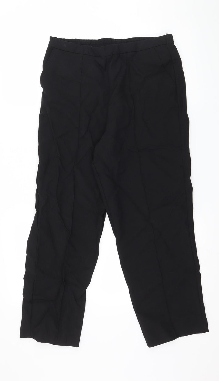 EWM Womens Black Trousers Size 32 in L25 in