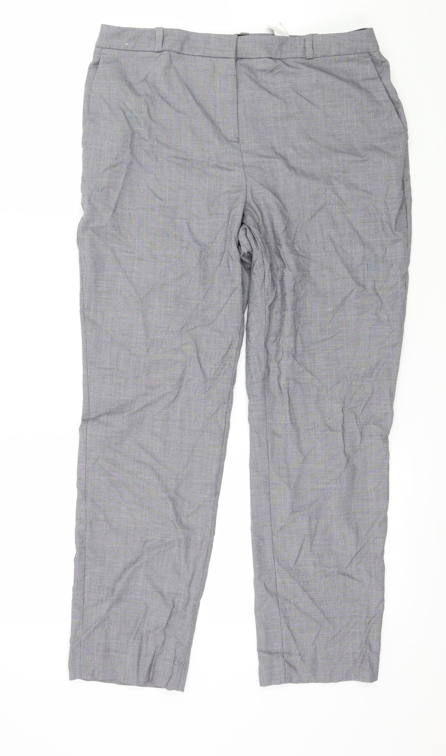 NEXT Womens Grey   Trousers  Size 10 L25 in