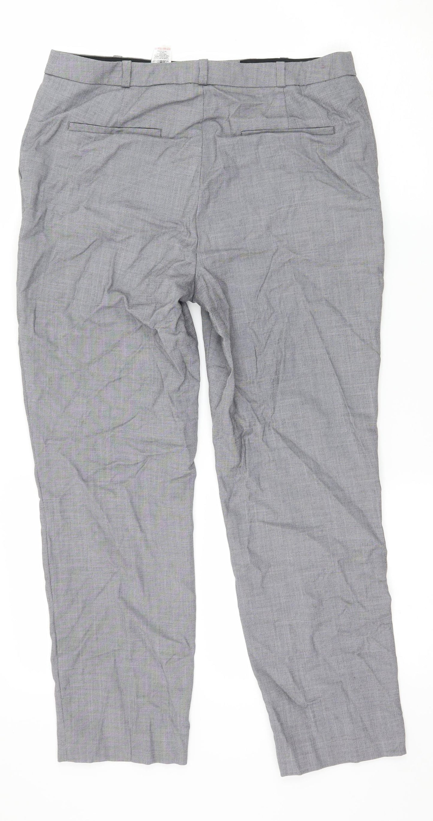 NEXT Womens Grey   Trousers  Size 10 L25 in