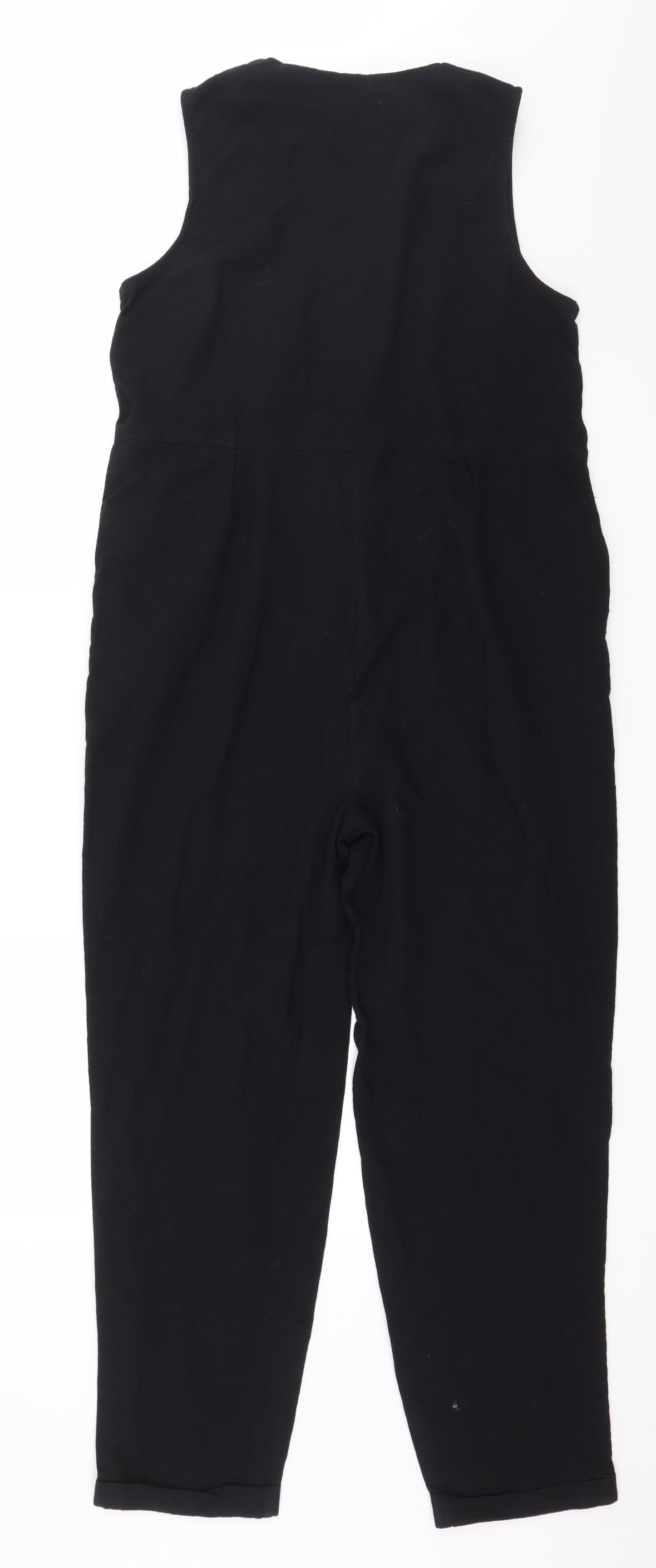 Boohoo Womens Black   Jumpsuit One-Piece Size 10 L25 in