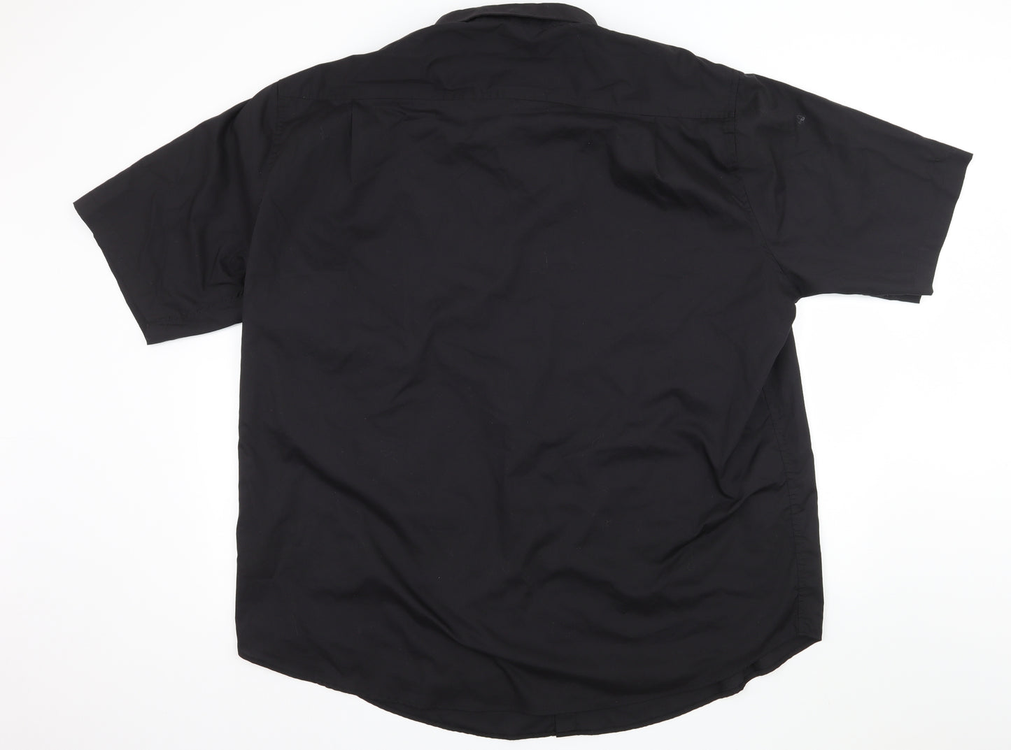 Williams & Brown Mens Black    Button-Up Size 19.5