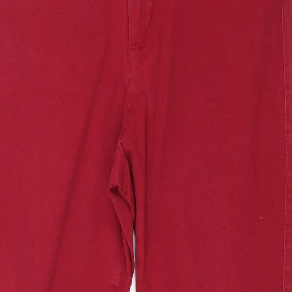 Gap Womens Red  Denim Skinny Jeans Size 14 L26 in