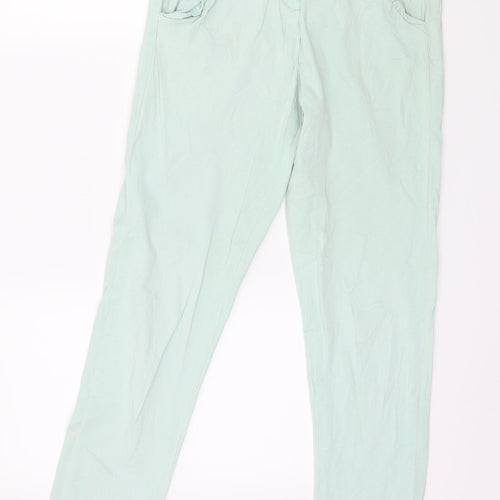 Womens Womens Green  Denim Trousers  Size 8 L29 in