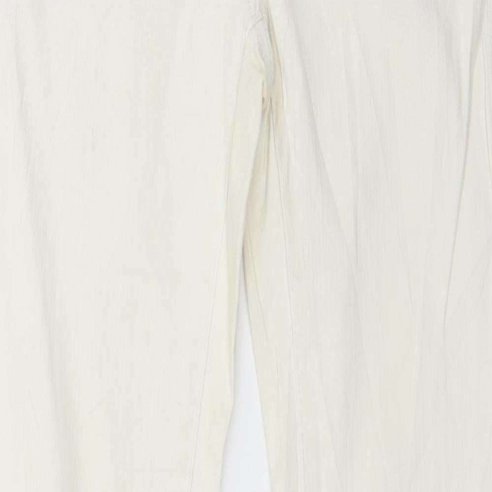 Apart Womens White  Denim Straight Jeans Size 8 L31 in