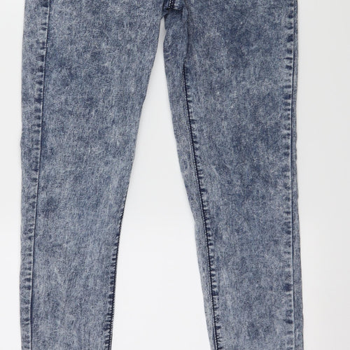 Denim & Co. Womens Blue  Denim Jegging Jeans Size 6 L28 in