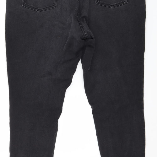 Joules Womens Black  Denim Skinny Jeans Size 18 L30 in