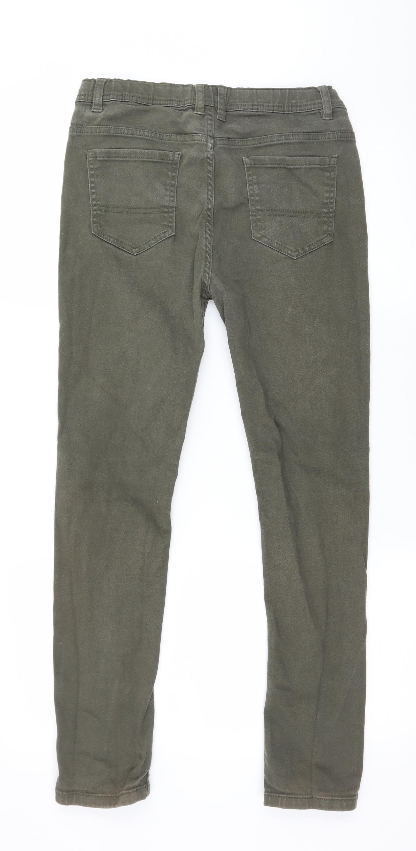 Denim & Co. Boys Green  Denim Skinny Jeans Size 13-14 Years