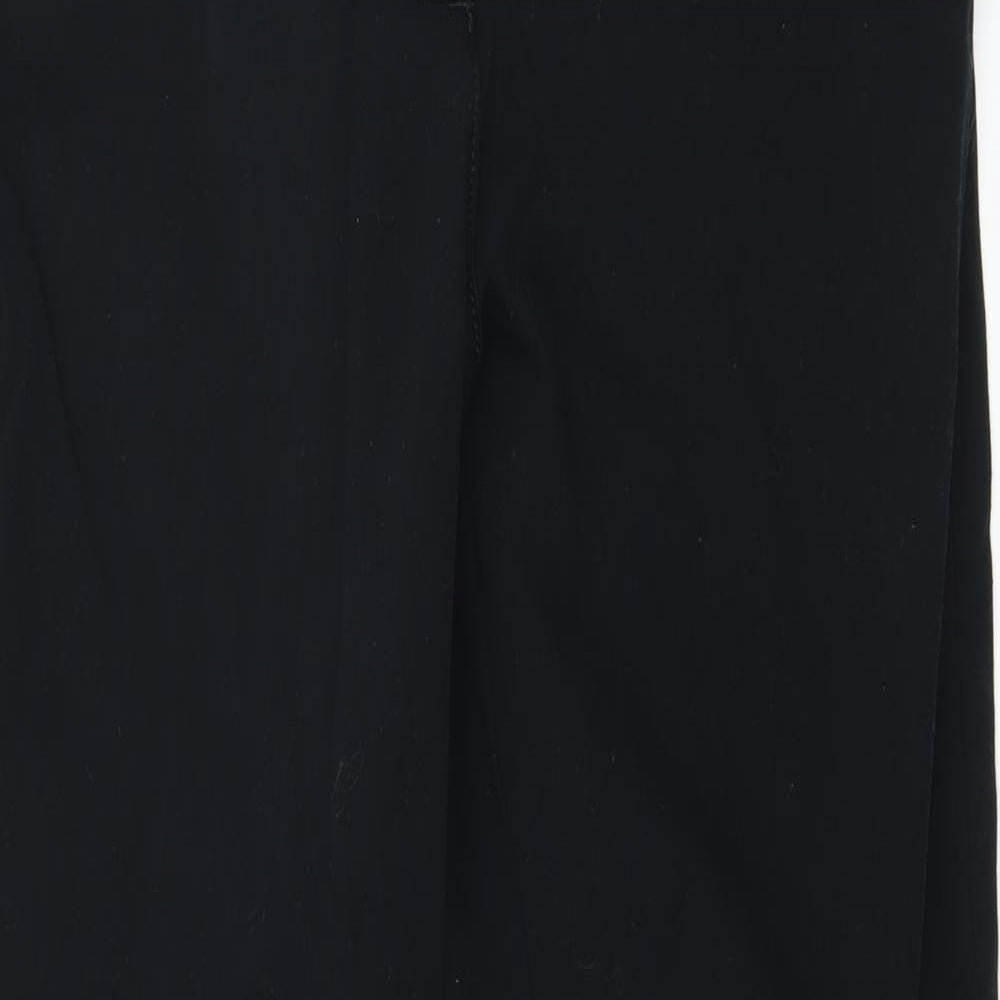 Marks and Spencer Womens Black  Denim Straight Jeans Size 16 L28 in
