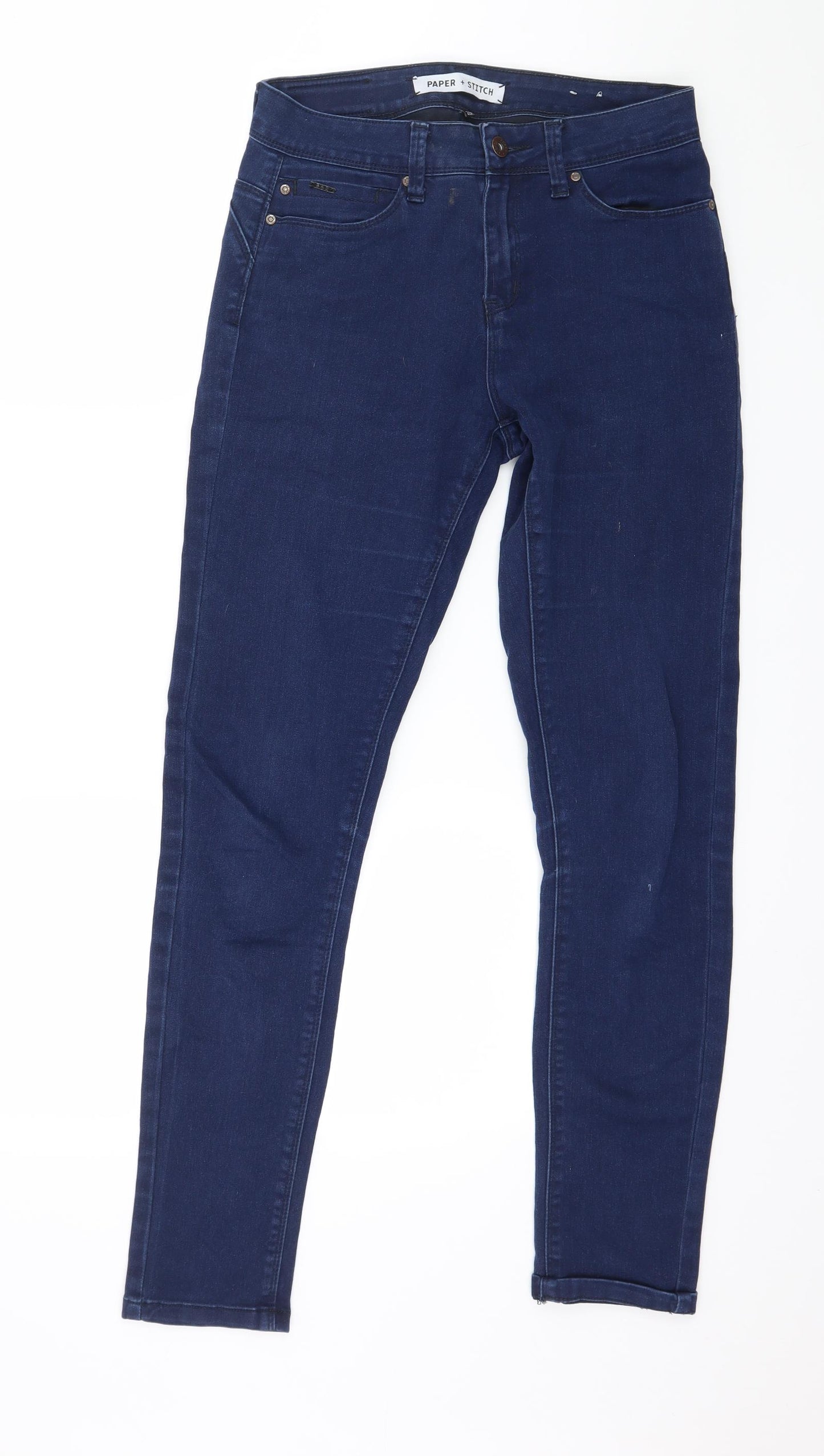 Paper + Stitch Womens Blue  Denim Skinny Jeans Size 28 in L29 in