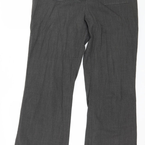 Marks and Spencer Womens Grey   Trousers  Size 14 L20 in