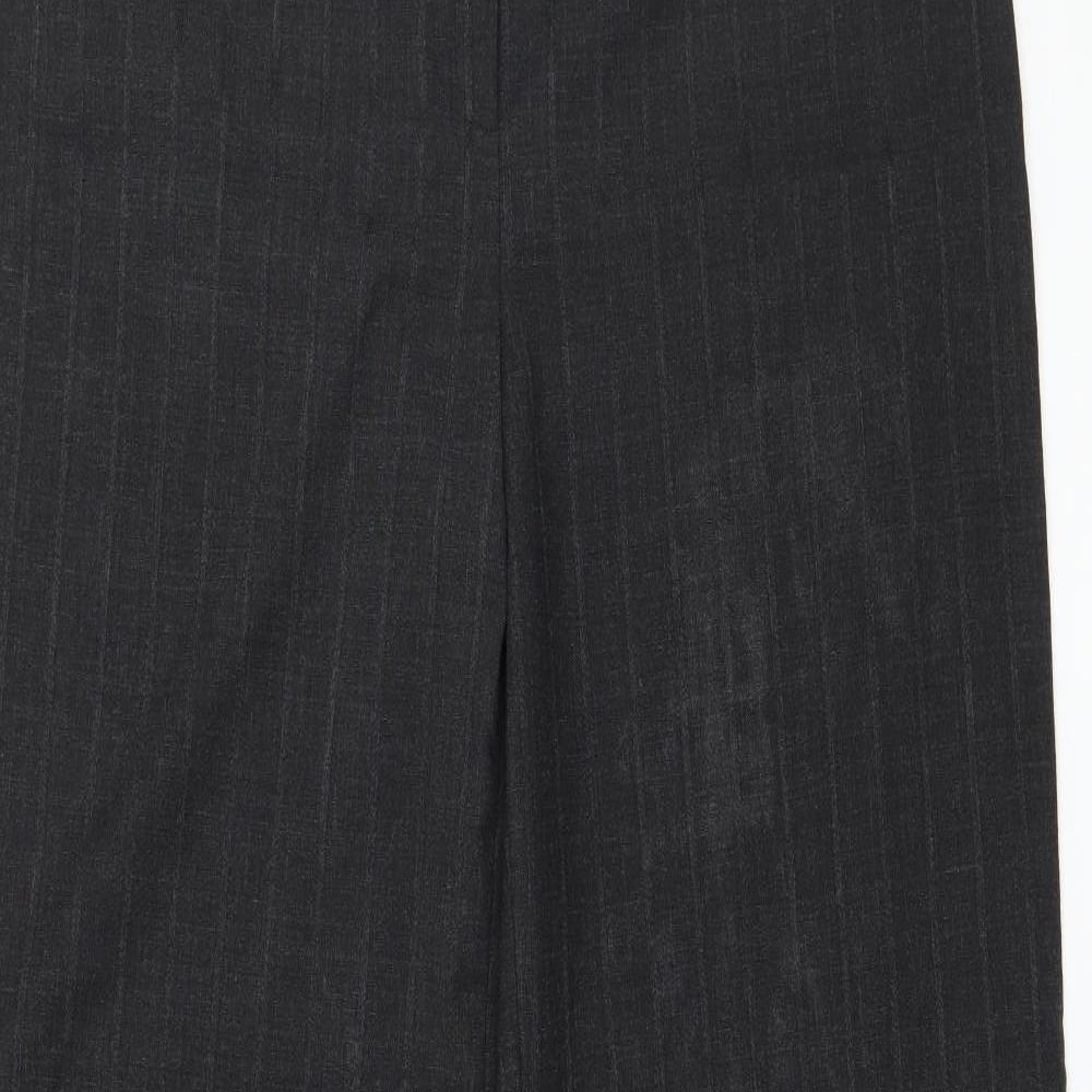 NEXT Womens Grey Striped  Trousers  Size 14 L31 in