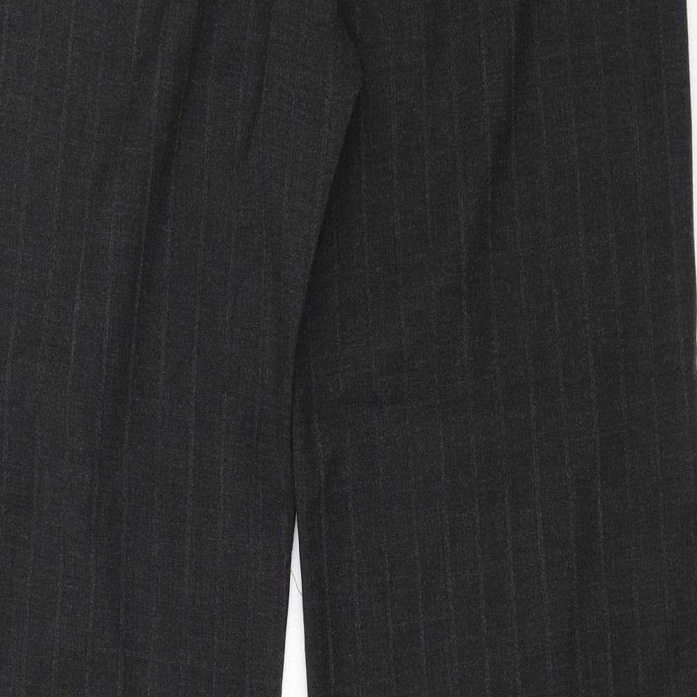 NEXT Womens Grey Striped  Trousers  Size 14 L31 in