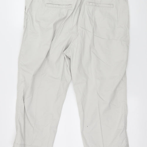 Bonmarché Womens Grey   Cropped Trousers Size 16 L21 in