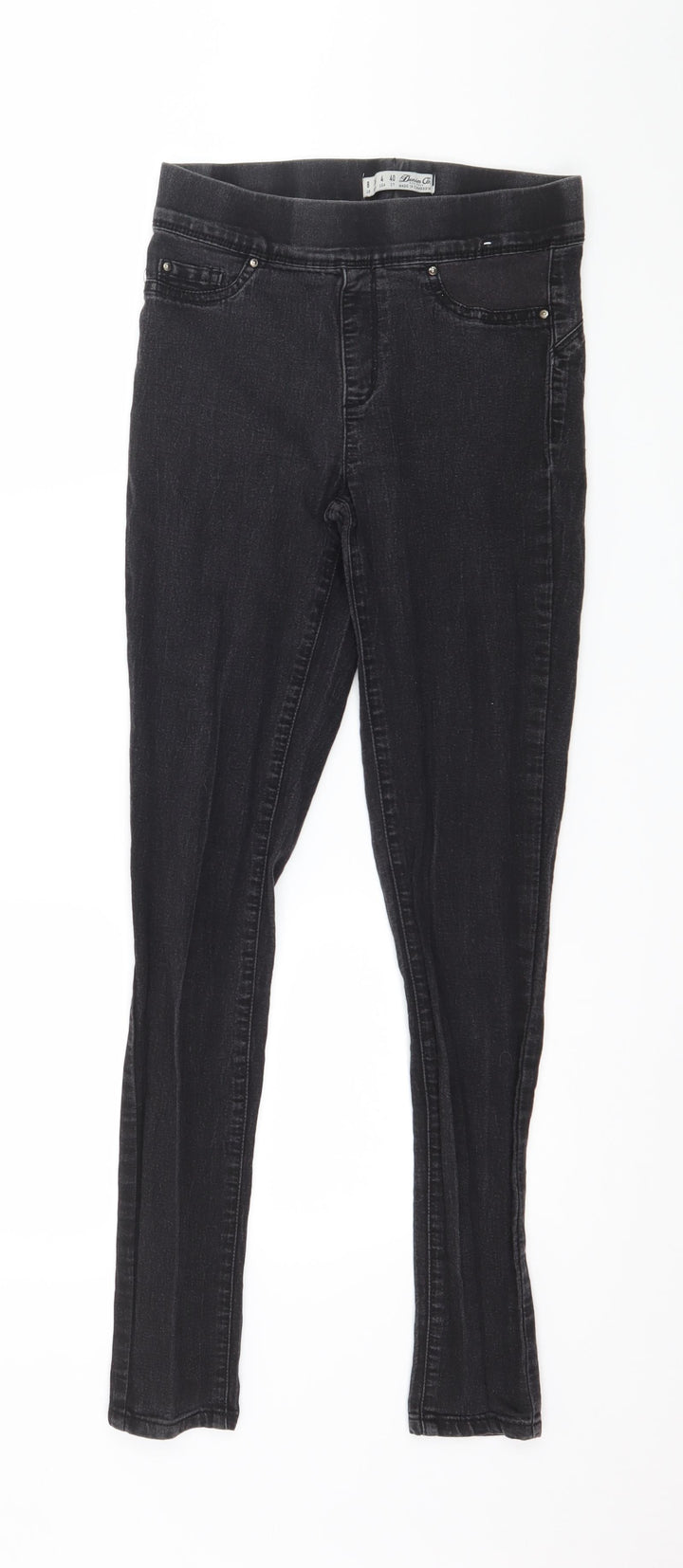 Denim & Co. Womens Grey  Denim Jegging Jeans Size 8 L29 in