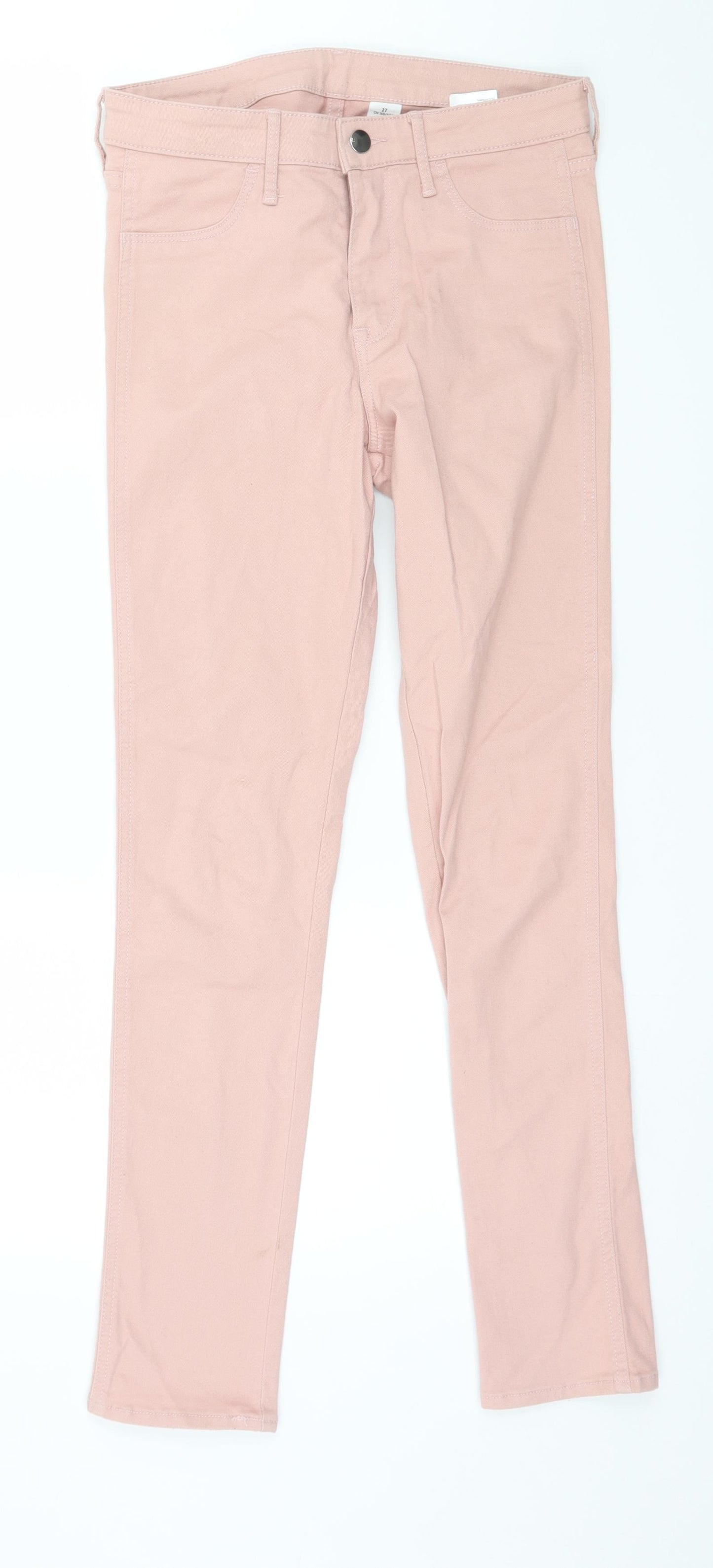 H&M Womens Pink  Denim Skinny Jeans Size 27 in L28 in