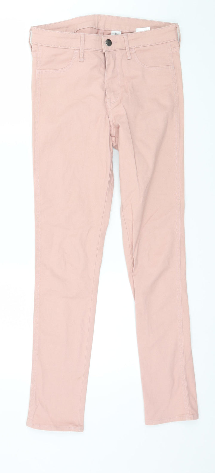 H&M Womens Pink Denim Skinny Jeans Size 27 in L28 in