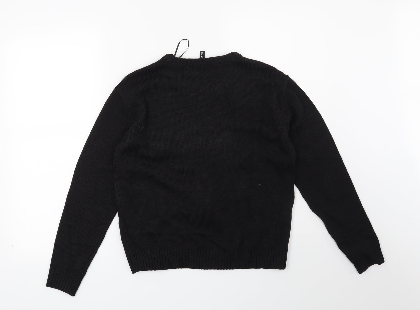 H&M Womens Black   Pullover Jumper Size XS  - Make it Reindeer!