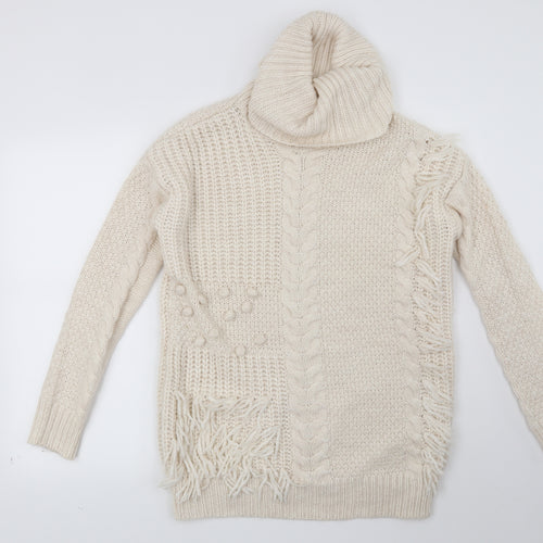 RESERVED Womens Beige   Pullover Jumper Size S