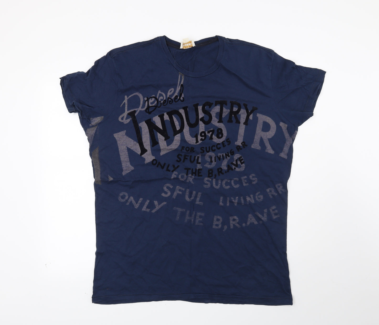 Diesel Mens Blue    T-Shirt Size 2XL