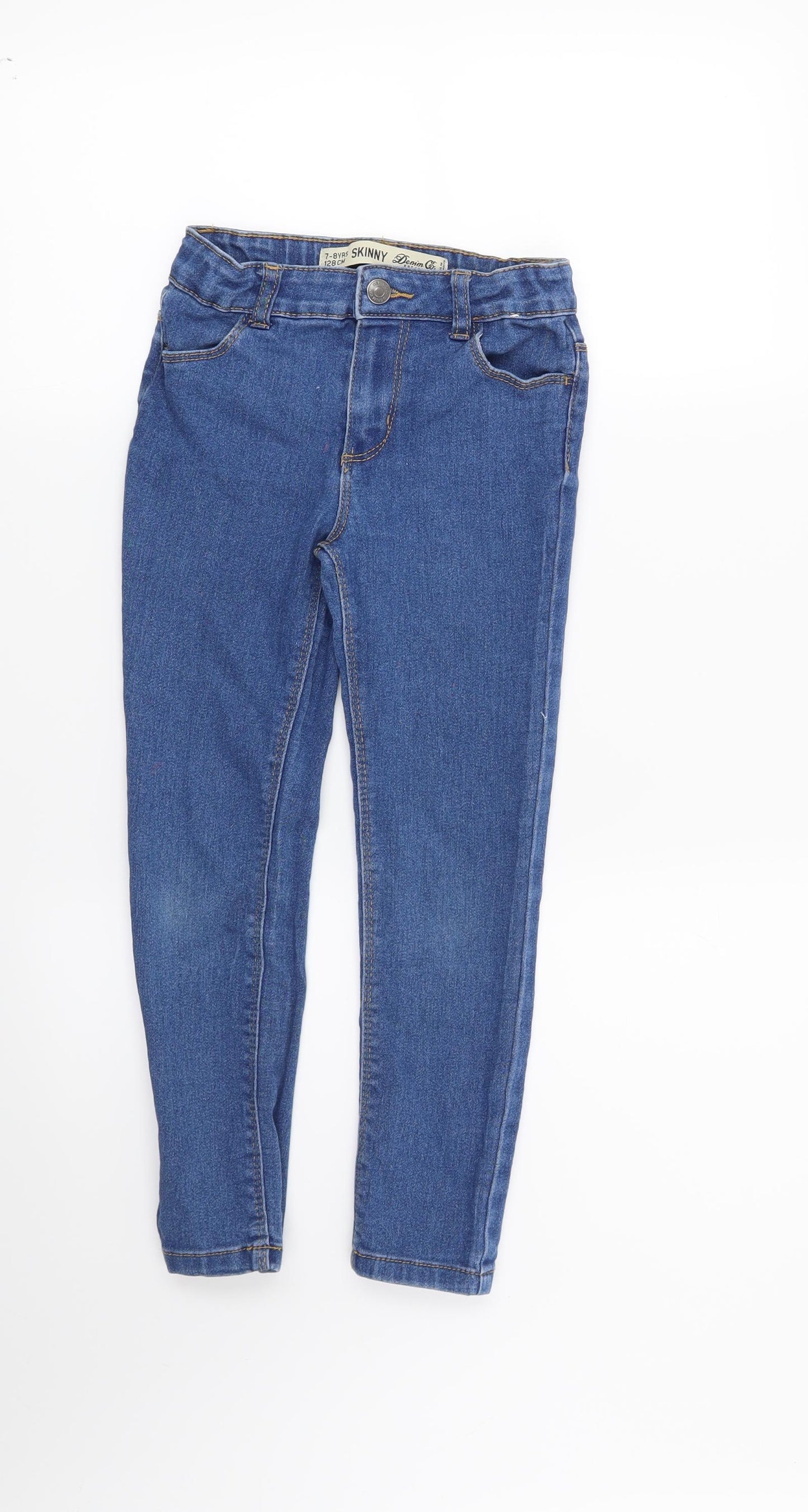 Denim CO Girls Blue   Skinny Jeans Size 7-8 Years