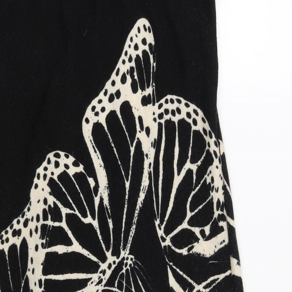 Pussycat London Womens Black Geometric  Jumper Dress  Size S