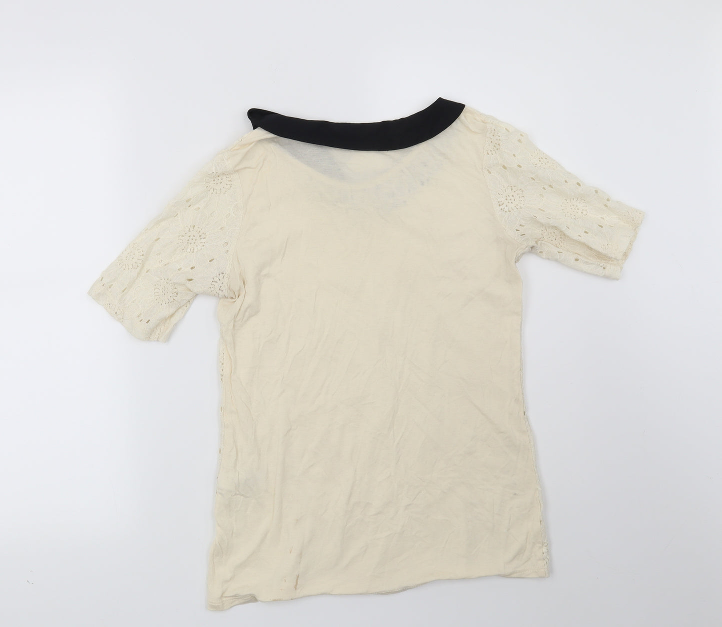 NEXT Womens Beige Floral  Basic Blouse Size 8