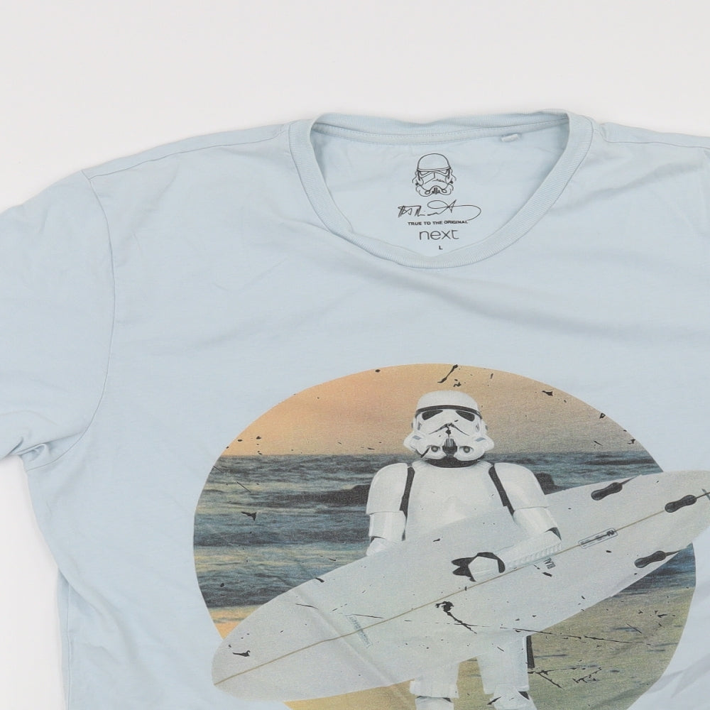 NEXT Mens Blue    T-Shirt Size L  - Star Wars Storm Trooper