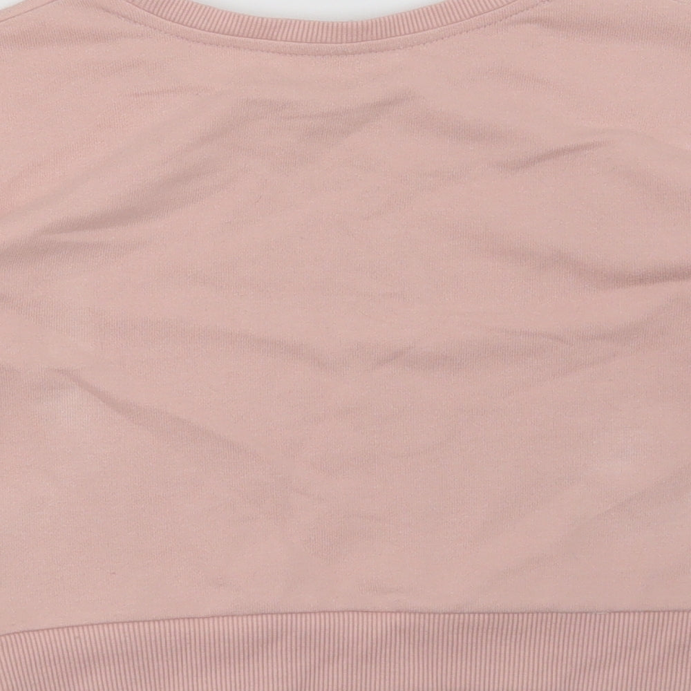 TU Girls Pink Floral  Pullover Sweatshirt Size 7 Years