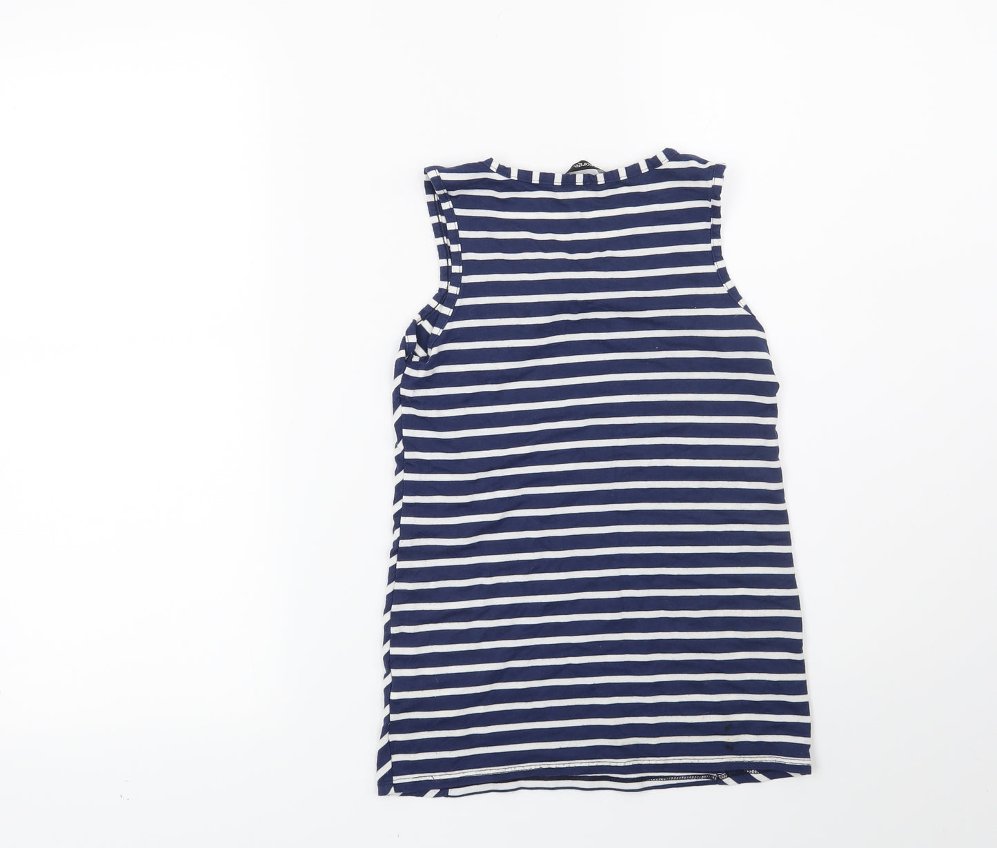 George Girls Blue Striped  Basic Blouse Size 7-8 Years