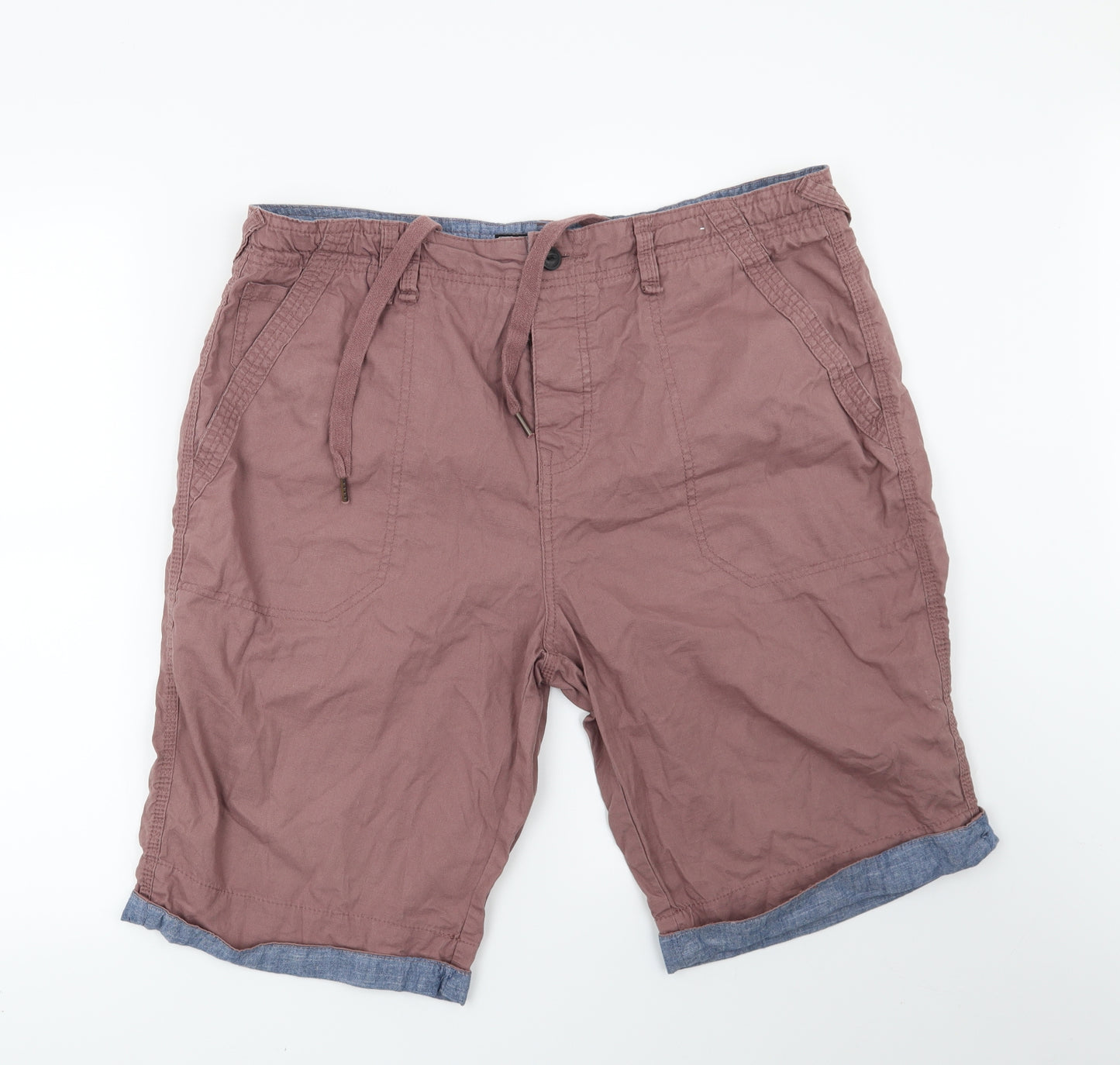 Red Herring Mens Red   Bermuda Shorts Size 38 in