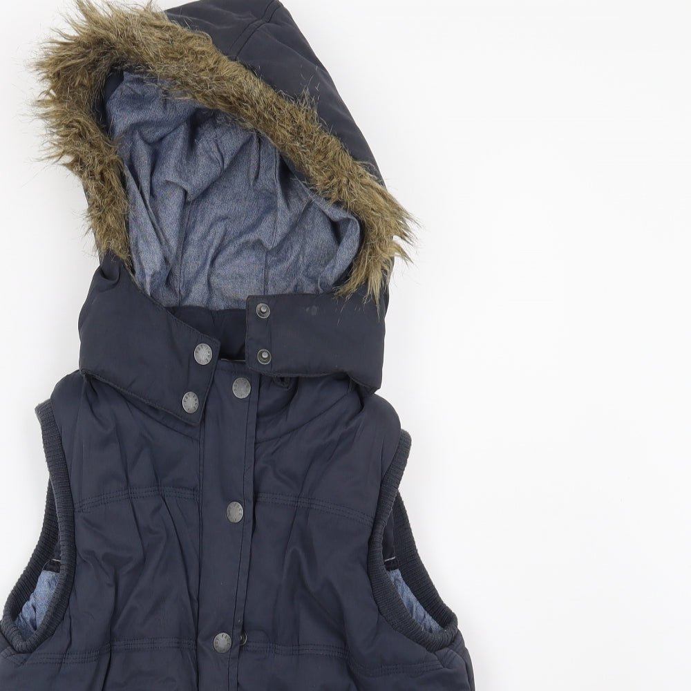 Fat Face Girls Blue   Gilet Jacket Size 12-13 Years
