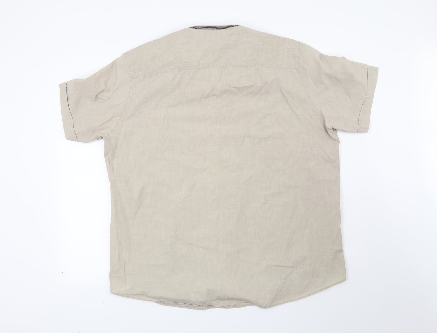 Atlantic Bay Mens Beige    Button-Up Size XL