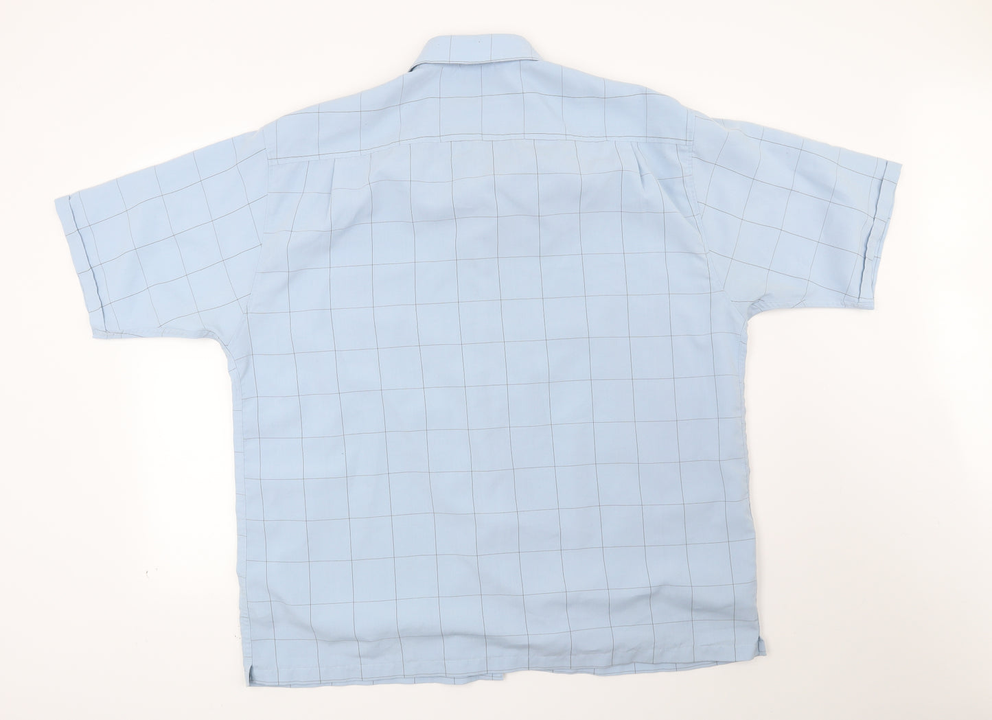 West rock Mens Blue Check   Button-Up Size XL