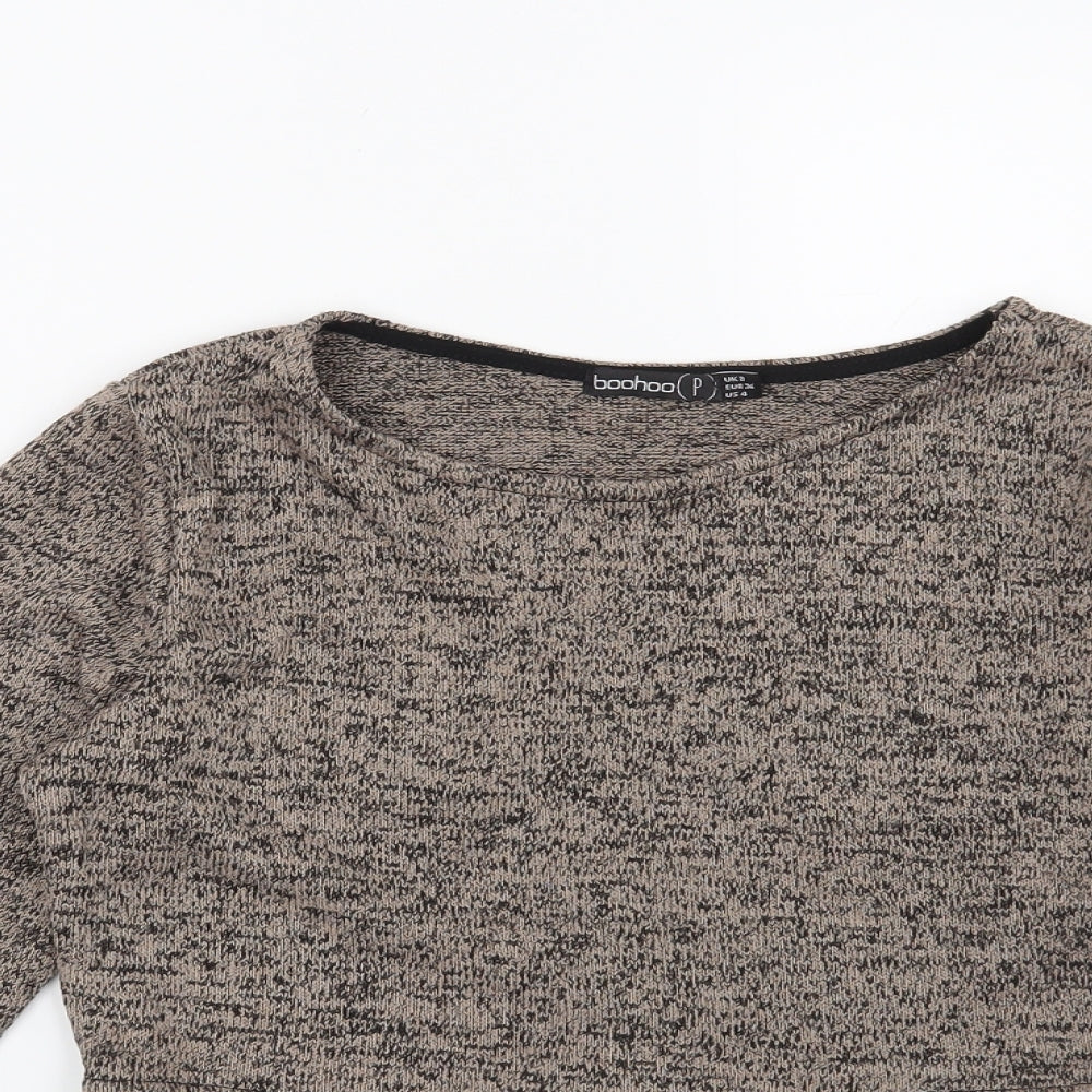 Boohoo Womens Brown   Pullover Jumper Size 8
