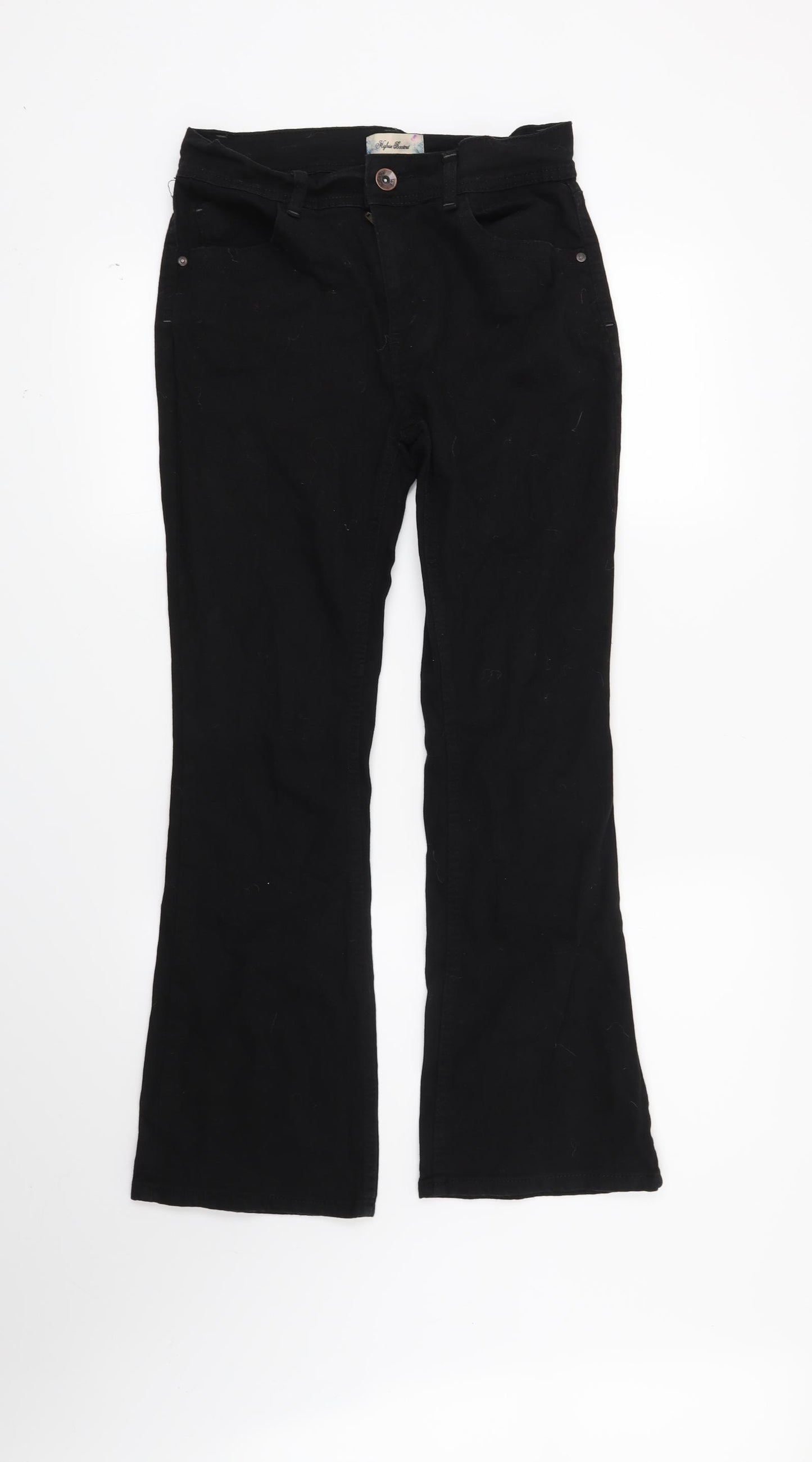 NEXT Womens Black   Bootcut Jeans Size 10 L28 in