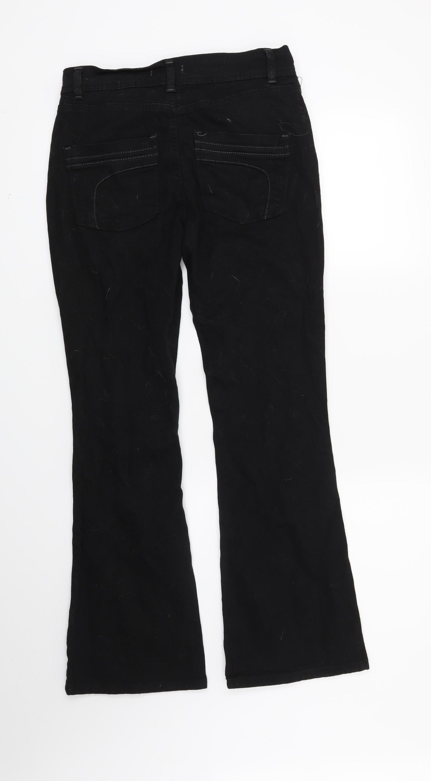 NEXT Womens Black   Bootcut Jeans Size 10 L28 in