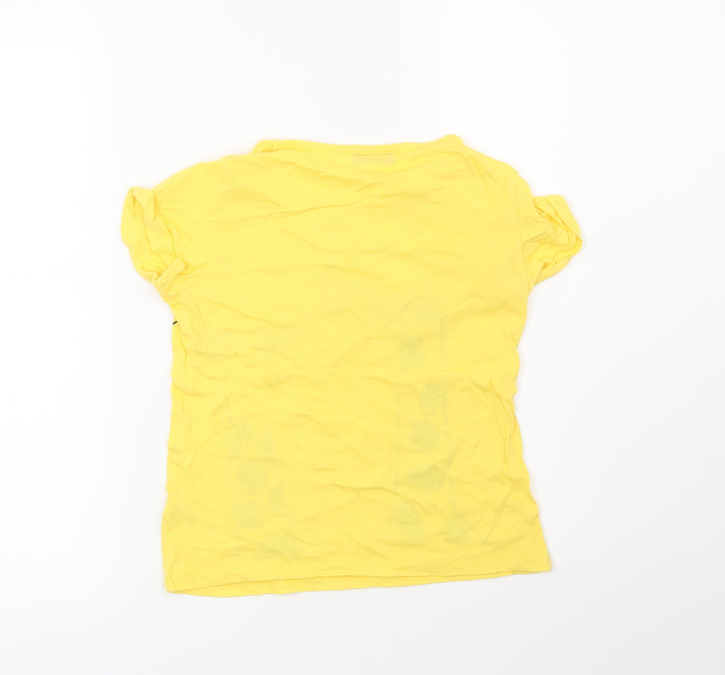 Cherokee Girls Yellow   Basic T-Shirt Size 8-9 Years  - Giraffe