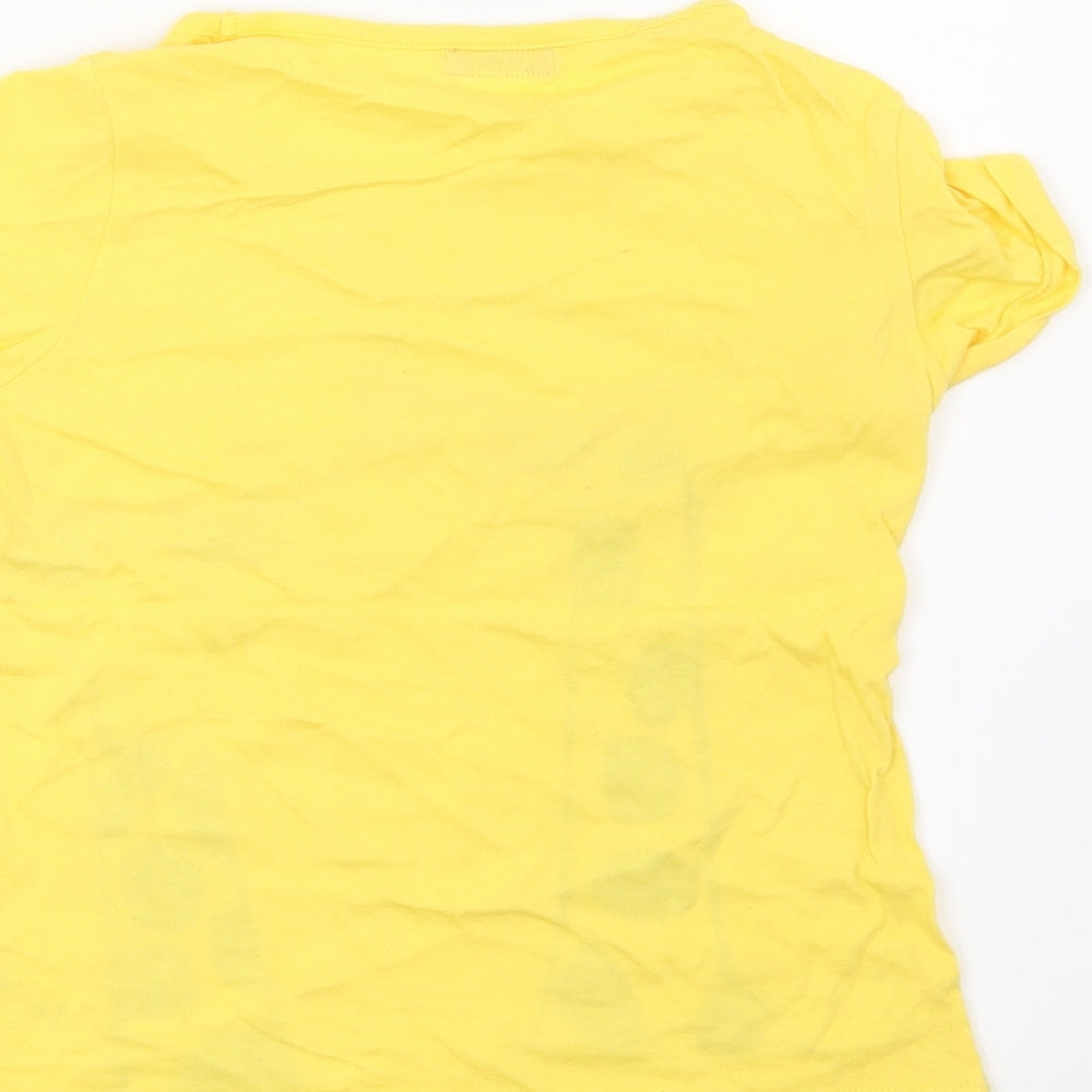 Cherokee Girls Yellow   Basic T-Shirt Size 8-9 Years  - Giraffe