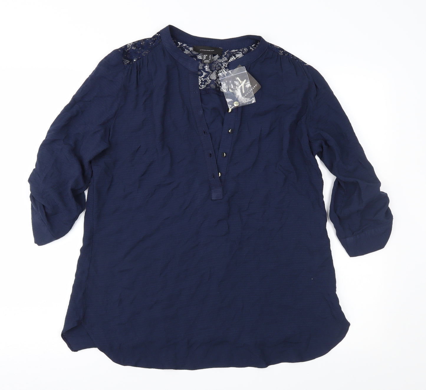 Atmosphere Womens Blue   Basic Blouse Size 12