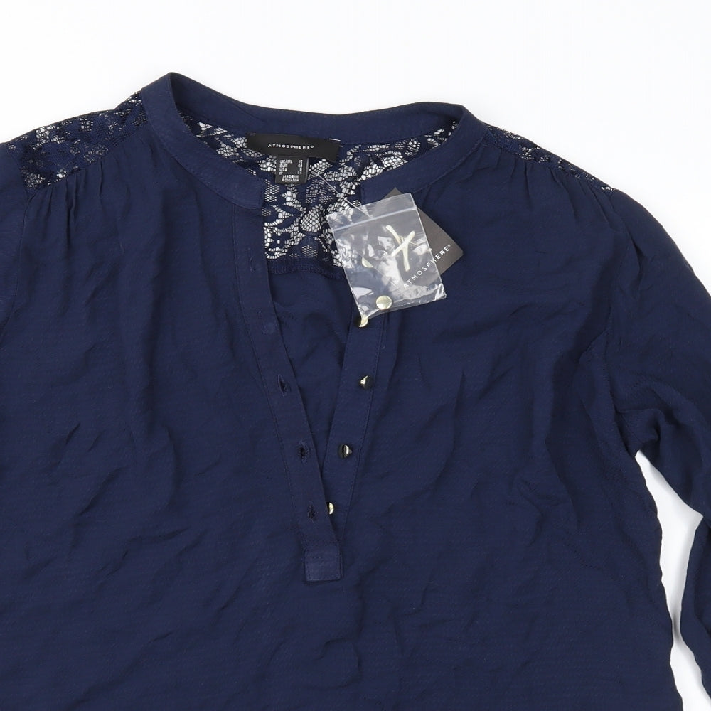 Atmosphere Womens Blue   Basic Blouse Size 12
