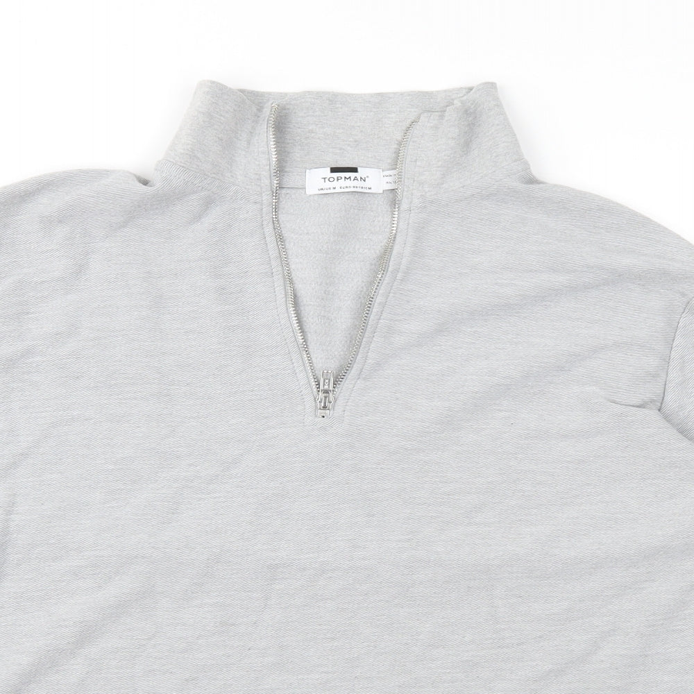 Topman Mens Grey    Polo Size M