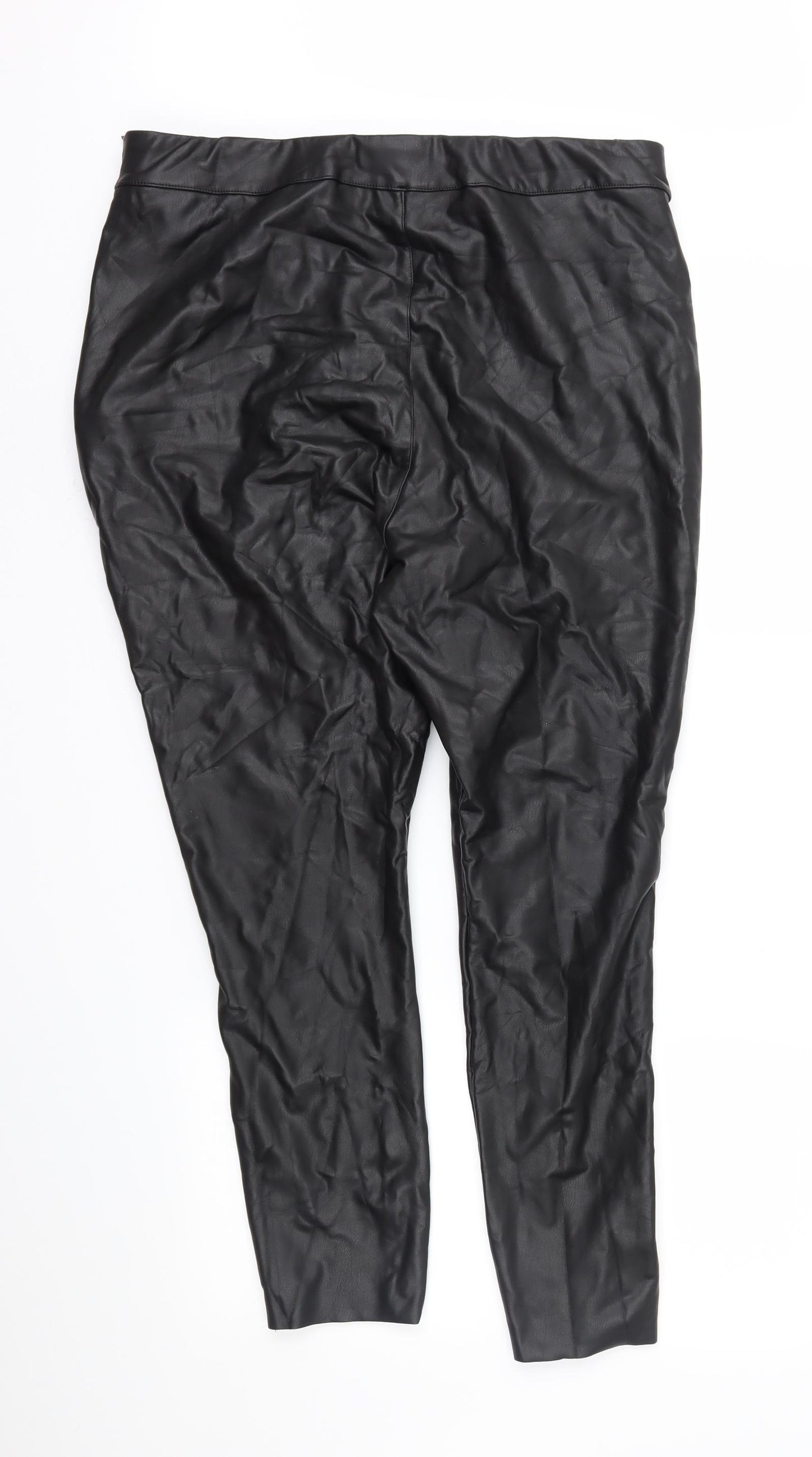 F&F Womens Black   Trousers  Size 18 L26 in