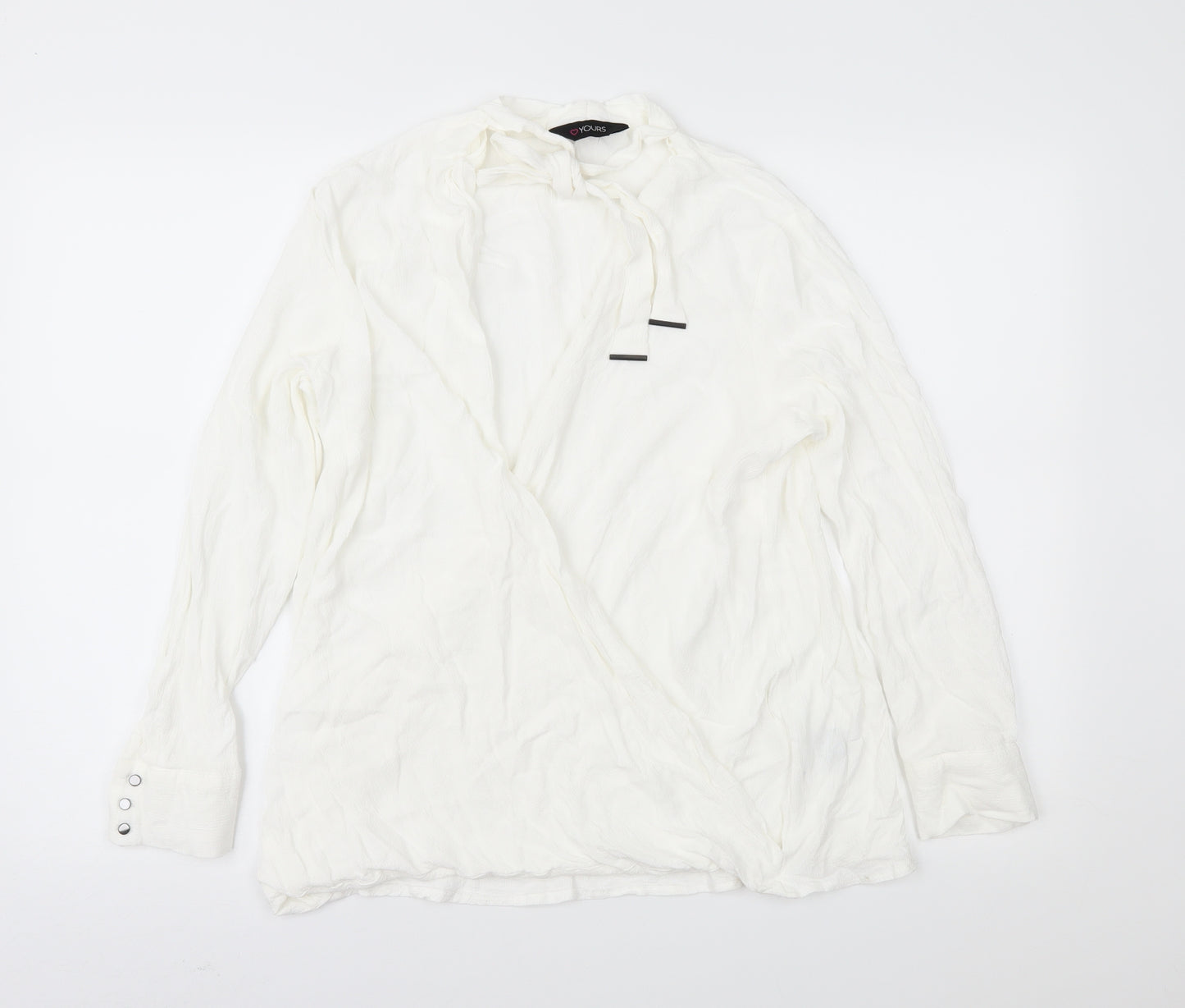 Yours Womens Ivory   Basic Blouse Size 18