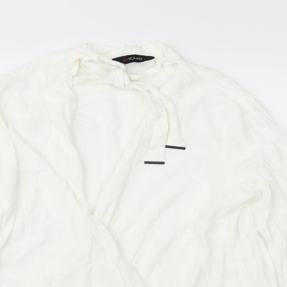 Yours Womens Ivory   Basic Blouse Size 18