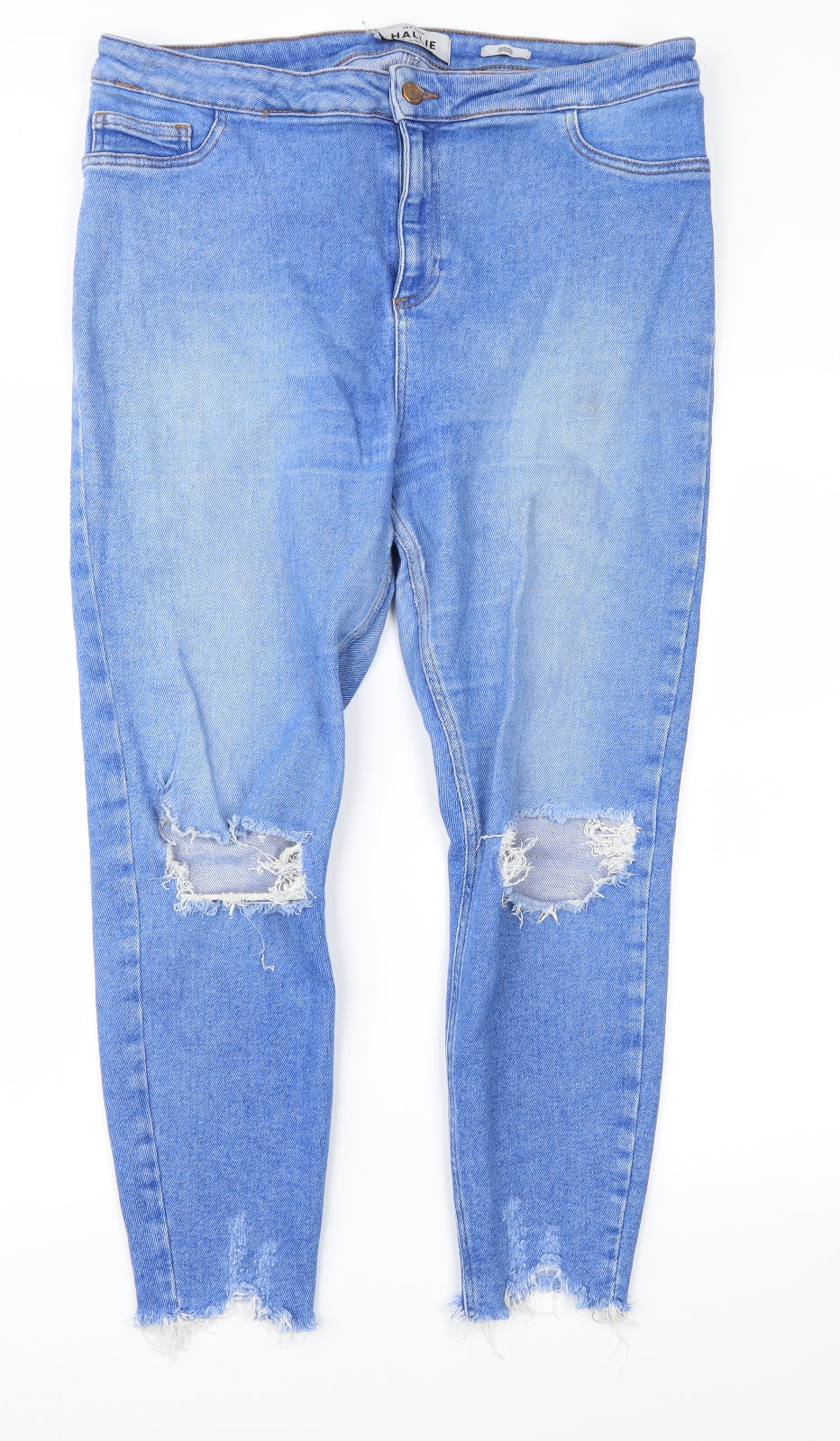 New Look Womens Blue   Skinny Jeans Size 18 L20 in