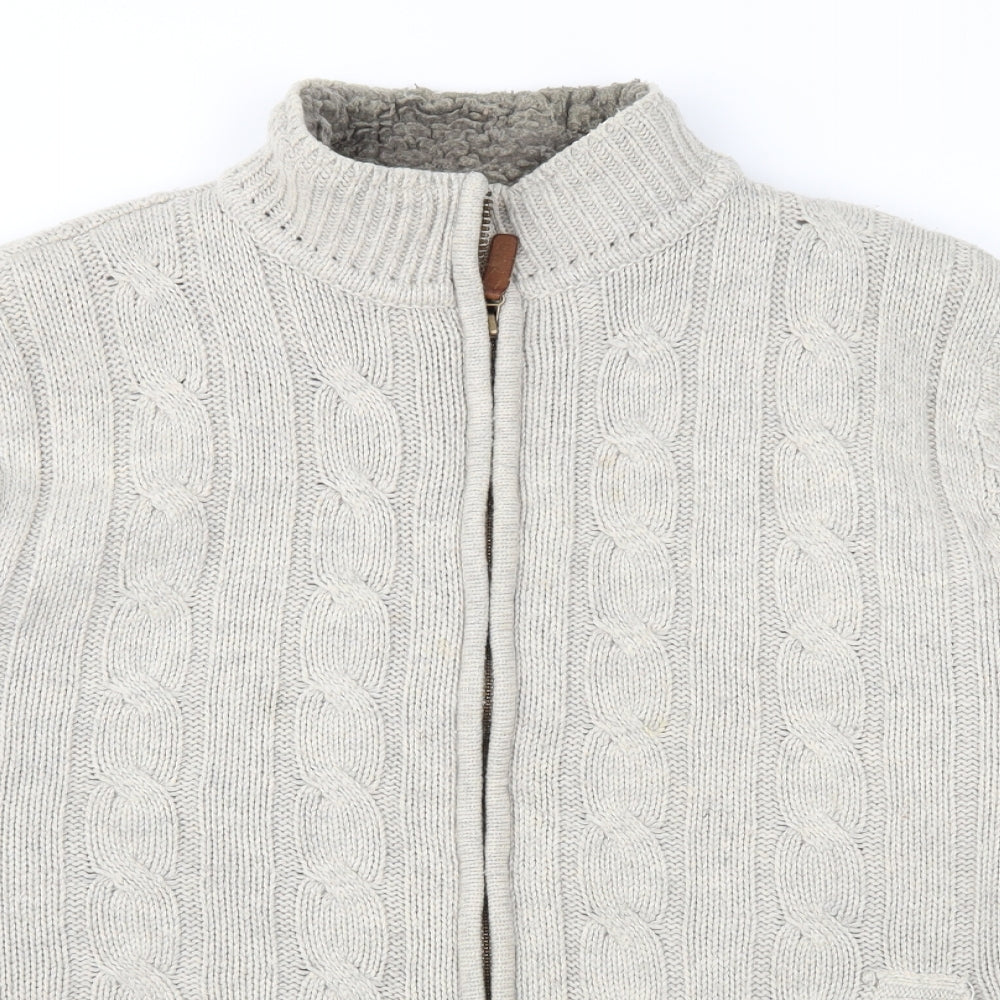 Cherokee Mens Beige   Jacket Coatigan Size L