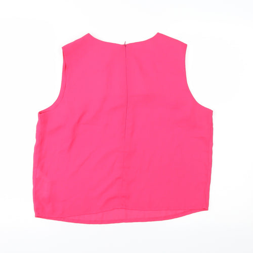 Cameo Rose Womens Pink   Basic Blouse Size 14