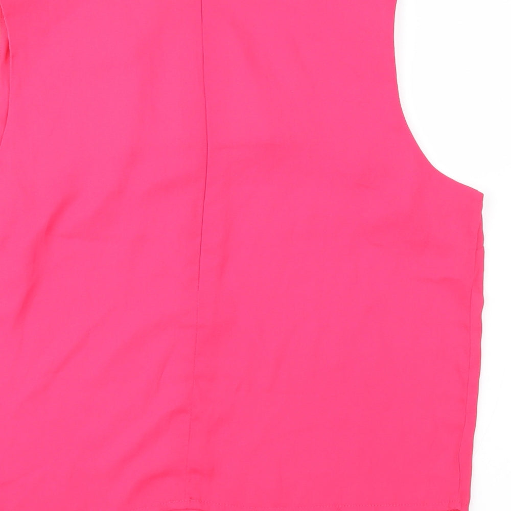 Cameo Rose Womens Pink   Basic Blouse Size 14
