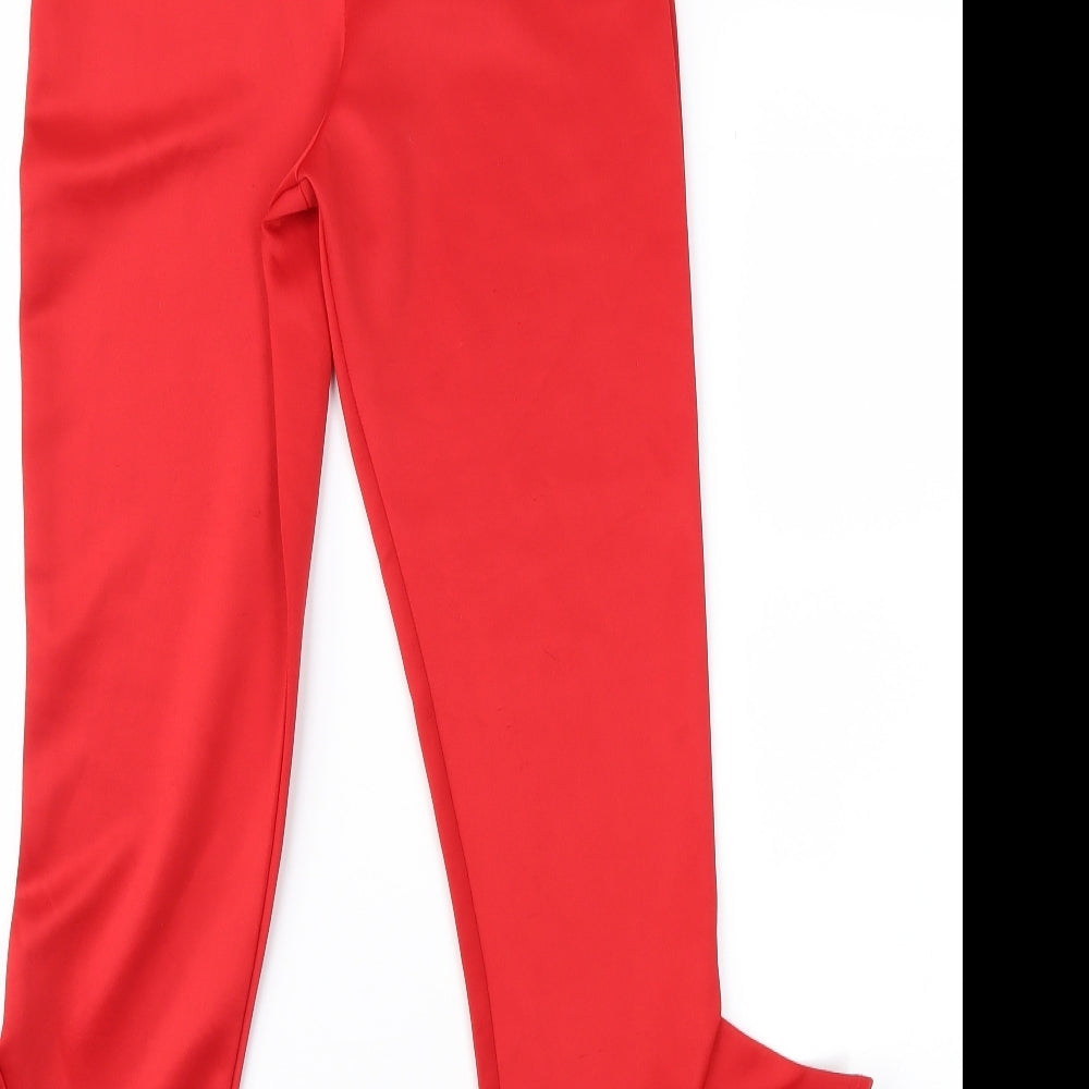 Lasula Womens Red   Trousers  Size 10 L27 in